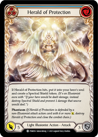 Herald of Protection (Blue) [PSM016] (Monarch Prism Blitz Deck)