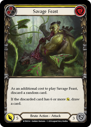 Savage Feast (Yellow) [WTR015-R] (Welcome to Rathe)  Alpha Print Normal