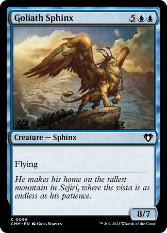 Goliath Sphinx [Commander Masters]