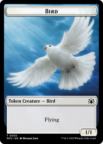 Bird // Kobolds of Kher Keep Double-Sided Token [March of the Machine Commander Tokens]