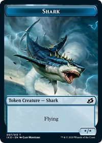 Shark // Human Soldier (003) Double-sided Token [Ikoria: Lair of Behemoths Tokens]