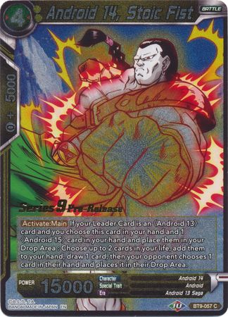 Android 14, Stoic Fist (BT9-057) [Universal Onslaught Prerelease Promos]