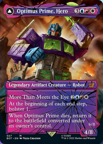 Optimus Prime, Hero // Optimus Prime, Autobot Leader (Shattered Glass) [Universes Beyond: Transformers]