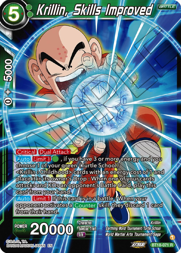 Krillin, Skills Improved (BT18-071) [Dawn of the Z-Legends]