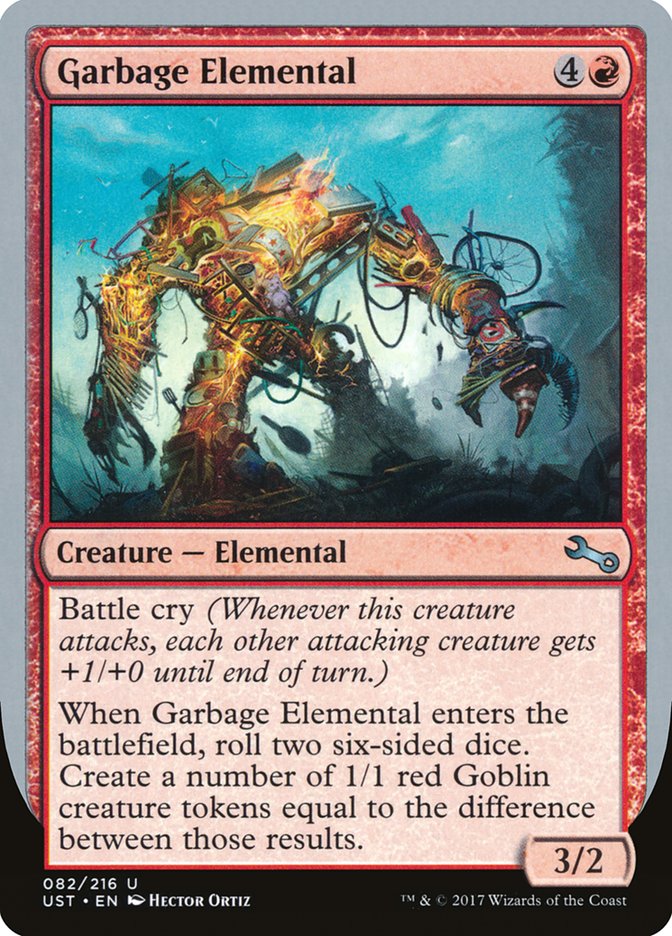 Garbage Elemental (3/2 Creature) [Unstable]