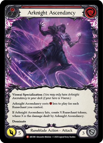 Arknight Ascendancy [U-ARC080] (Arcane Rising Unlimited)  Unlimited Rainbow Foil