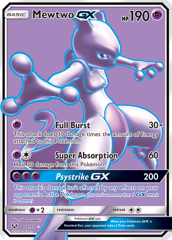 pokemon cards gx mewtwo & Mew #SM191 2019 Sm Black Star Promo PSA 10 Black Star Promos Type Mewtwo GX 72/73 Shining Legends
