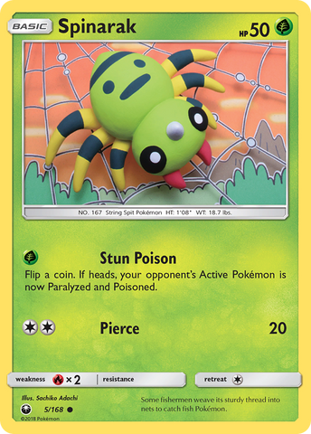 Spinarak (5/168) [Sun & Moon: Celestial Storm]