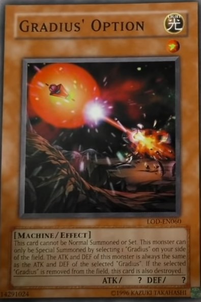yugioh gradius cards Yu-Gi-Oh! Card LOD-EN060 Gradius' Option (Common)