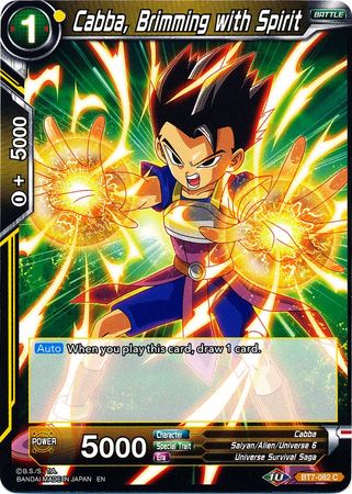 Cabba, Brimming with Spirit (BT7-082) [Assault of the Saiyans]