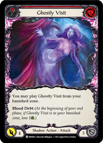 Ghostly Visit (Red) [MON203-RF] (Monarch)  1st Edition Rainbow Foil