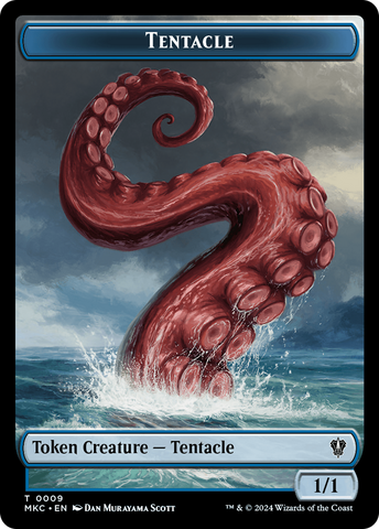 Tentacle // Koma's Coil Double-Sided Token [Murders at Karlov Manor Commander Tokens]