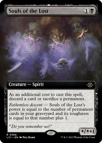Souls of the Lost (Extended Art) [The Lost Caverns of Ixalan]