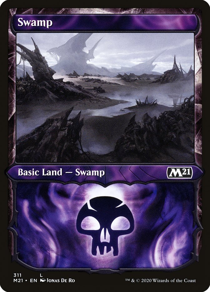 Swamp (311) (Showcase) [Core Set 2021]