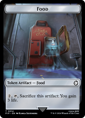 Robot // Food (0014) Double-Sided Token [Fallout Tokens]
