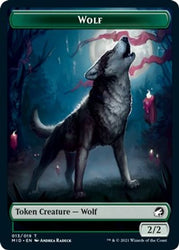 Rhino // Wolf Double-sided Token [Innistrad: Midnight Hunt Commander Tokens]