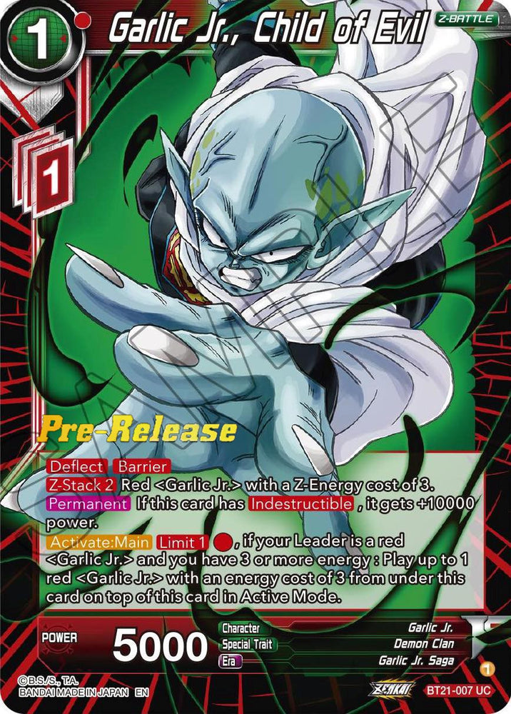 Garlic Jr., Child of Evil (BT21-007) [Wild Resurgence Pre-Release Cards]