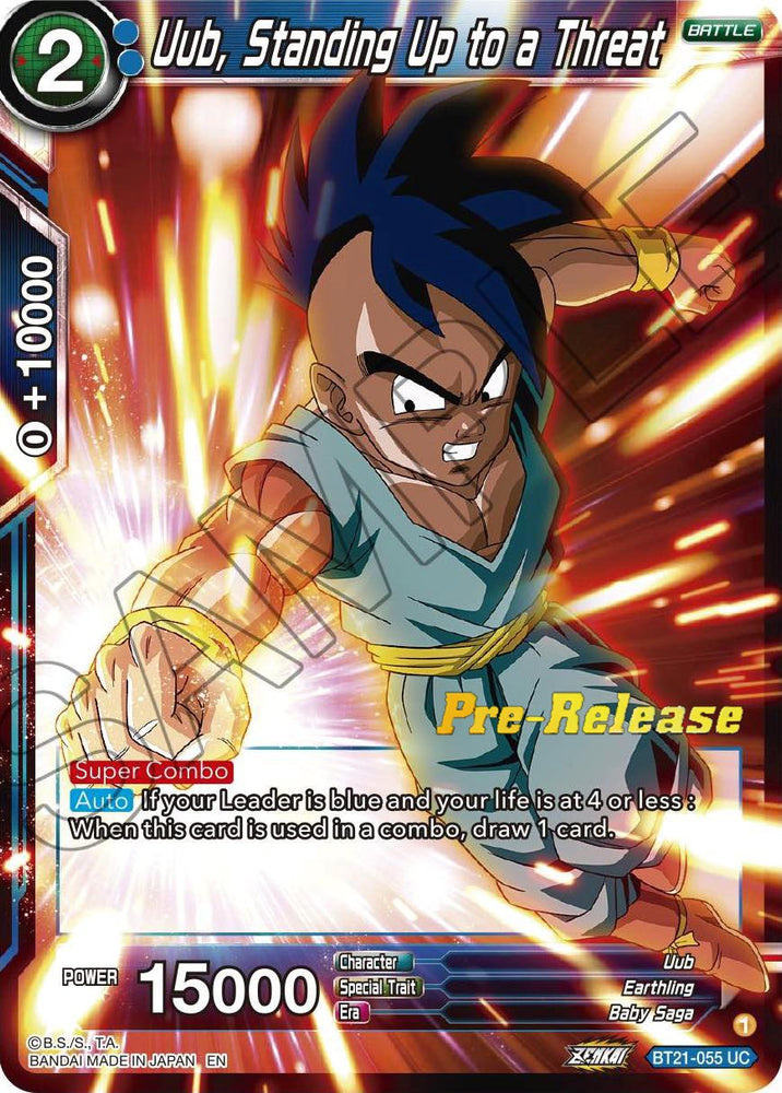 Uub, Standing Up to a Threat (BT21-055) [Wild Resurgence Pre-Release Cards]