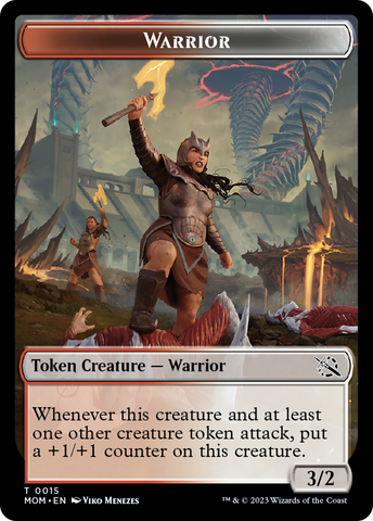 Warrior // Vampire Double-Sided Token [March of the Machine Tokens]