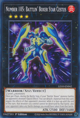 Number 105: Battlin' Boxer Star Cestus [LD10-EN042] Common