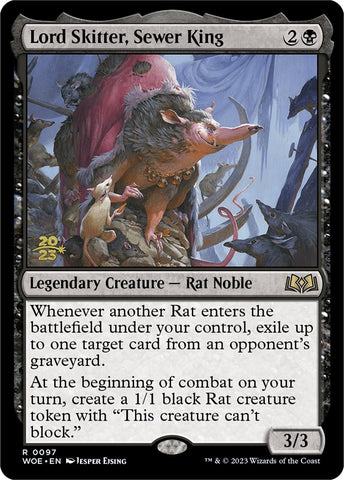 Lord Skitter, Sewer King [Wilds of Eldraine Prerelease Promos]