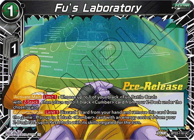 Fu's Laboratory (BT22-118) [Critical Blow Prerelease Promos]