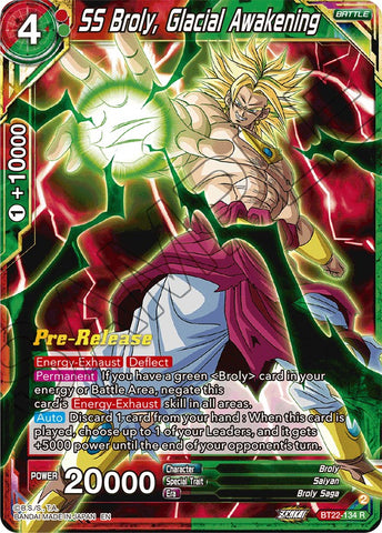 SS Broly, Glacial Awakening (BT22-134) [Critical Blow Prerelease Promos]