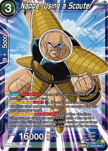 Nappa, Using a Scouter (BT23-066) [Perfect Combination]