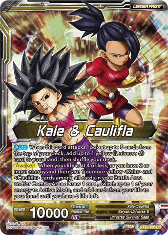 Kale & Caulifla // Kefla, Potara-Fusion Dilemma (BT23-100) [Perfect Combination]