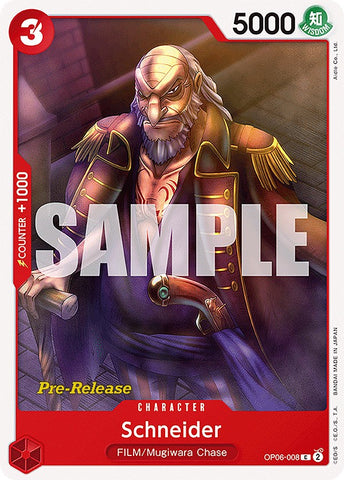 Schneider [Wings of the Captain Pre-Release Cards]
