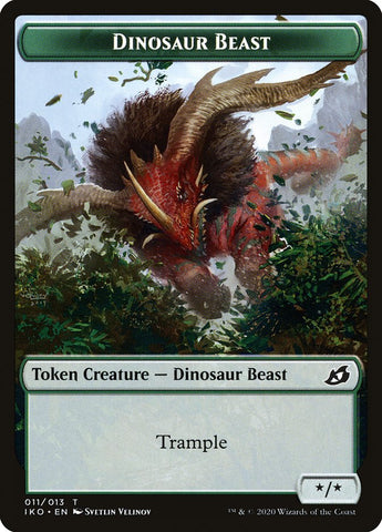 Dinosaur Beast Token [Ikoria: Lair of Behemoths Tokens]