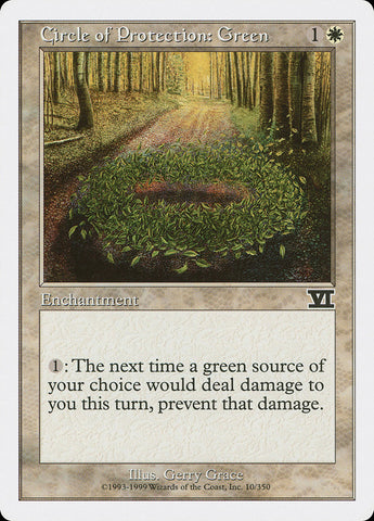 Circle of Protection: Green [Classic Sixth Edition]