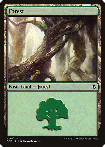 Forest (270a) [Battle for Zendikar]