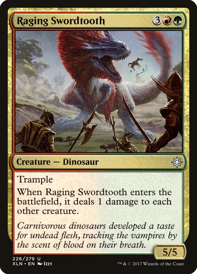 best cards in ixalan mtg Raging Swordtooth
