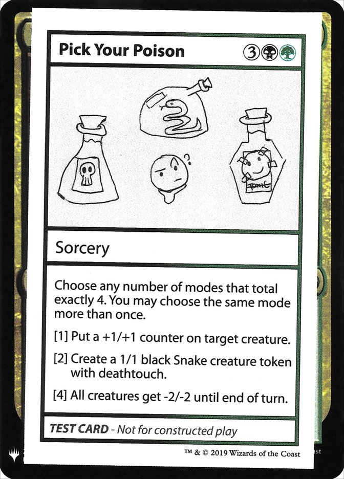 Pick Your Poison [Mystery Booster Playtest Cards]