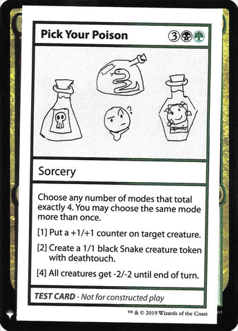 Pick Your Poison [Mystery Booster Playtest Cards]