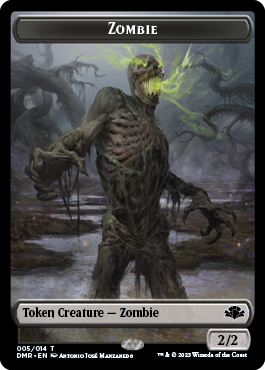 Zombie // Squirrel Double-Sided Token [Dominaria Remastered Tokens]