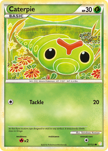 Caterpie (57/123) [HeartGold & SoulSilver: Base Set]