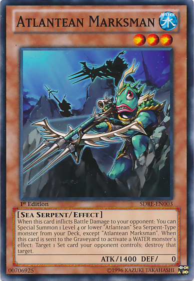 yugioh realm of the sea emperor deck Atlantean Marksman [SDRE-EN003] Common Thickness:2mm Chief anchor Temporal Forces – PokePerkCards
