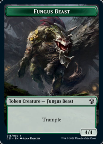Demon // Fungus Beast Token [Commander 2021 Tokens]