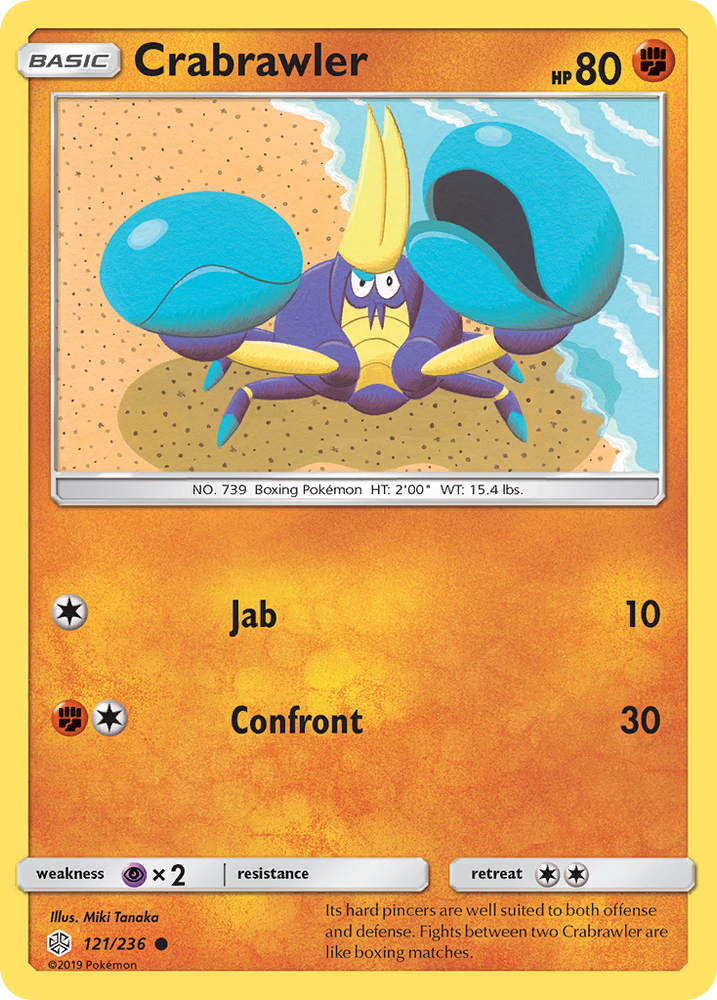 Crabrawler (121/236) [Sun & Moon: Cosmic Eclipse]