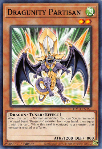 Dragunity Partisan (Duel Terminal) [HAC1-EN159] Parallel Rare