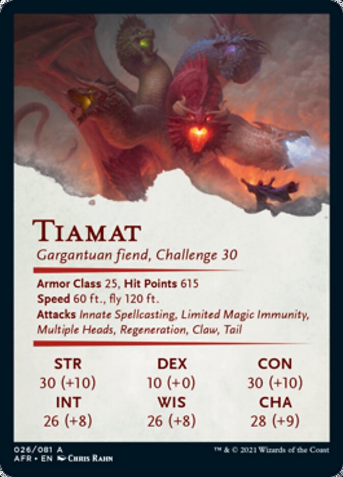 Tiamat Art Card [Dungeons & Dragons: Adventures in the Forgotten Realms Art Series]
