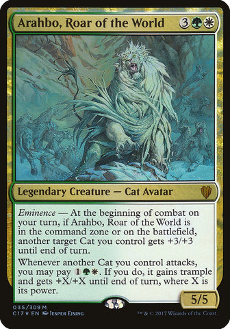 Arahbo, Roar of the World (Oversized) [Commander 2017 Oversized]