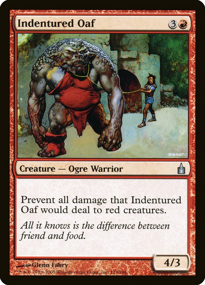 Indentured Oaf [Ravnica: City of Guilds]