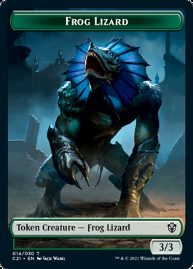 Frog Lizard // Elephant Token [Commander 2021 Tokens]