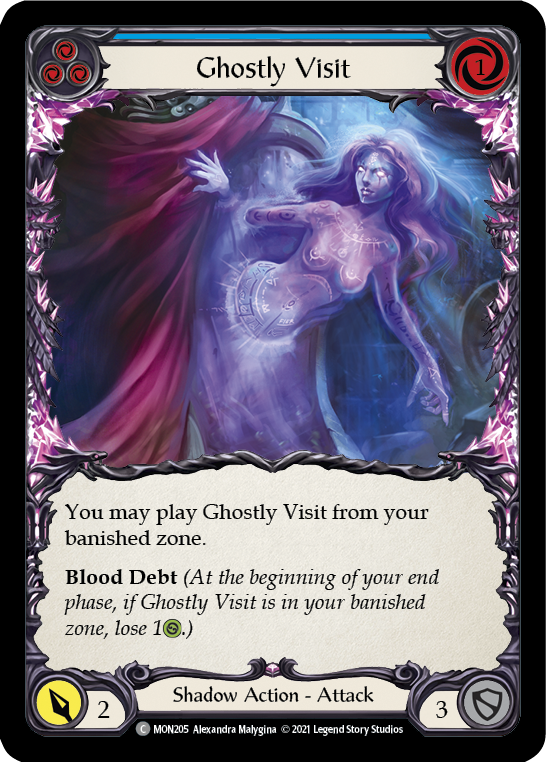 Ghostly Visit (Blue) [MON205] (Monarch)  1st Edition Normal