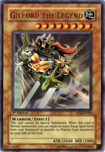 yugioh gilford deck Yu-Gi-Oh! - The Legend (SD5-EN001) - Structure 5: Warrior's Triumph - 1st Edition Quick mock-up of OG Gilford