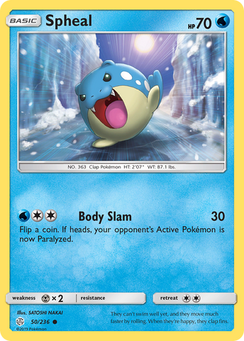 Spheal (50/236) [Sun & Moon: Cosmic Eclipse]