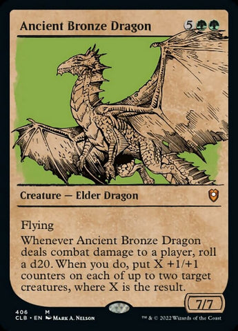 Ancient Bronze Dragon (Showcase) [Commander Legends: Battle for Baldur's Gate]